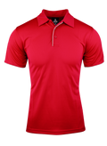 YARRA MENS POLOS - RED/WHITE