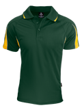 EUREKA MENS POLOS - BOTTLE/GOLD