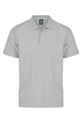 HUNTER MENS POLOS - GREY MARLE