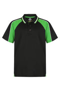 PANORAMA KIDS POLOS - BLK/KAWA GRN/WHT