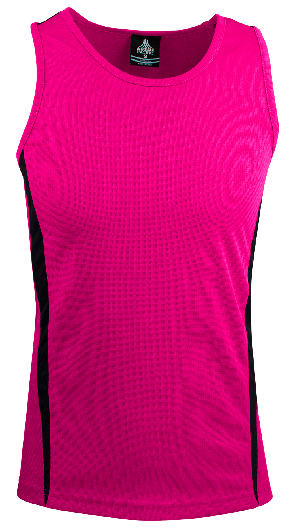 EUREKA MENS SINGLETS - PINK/BLACK
