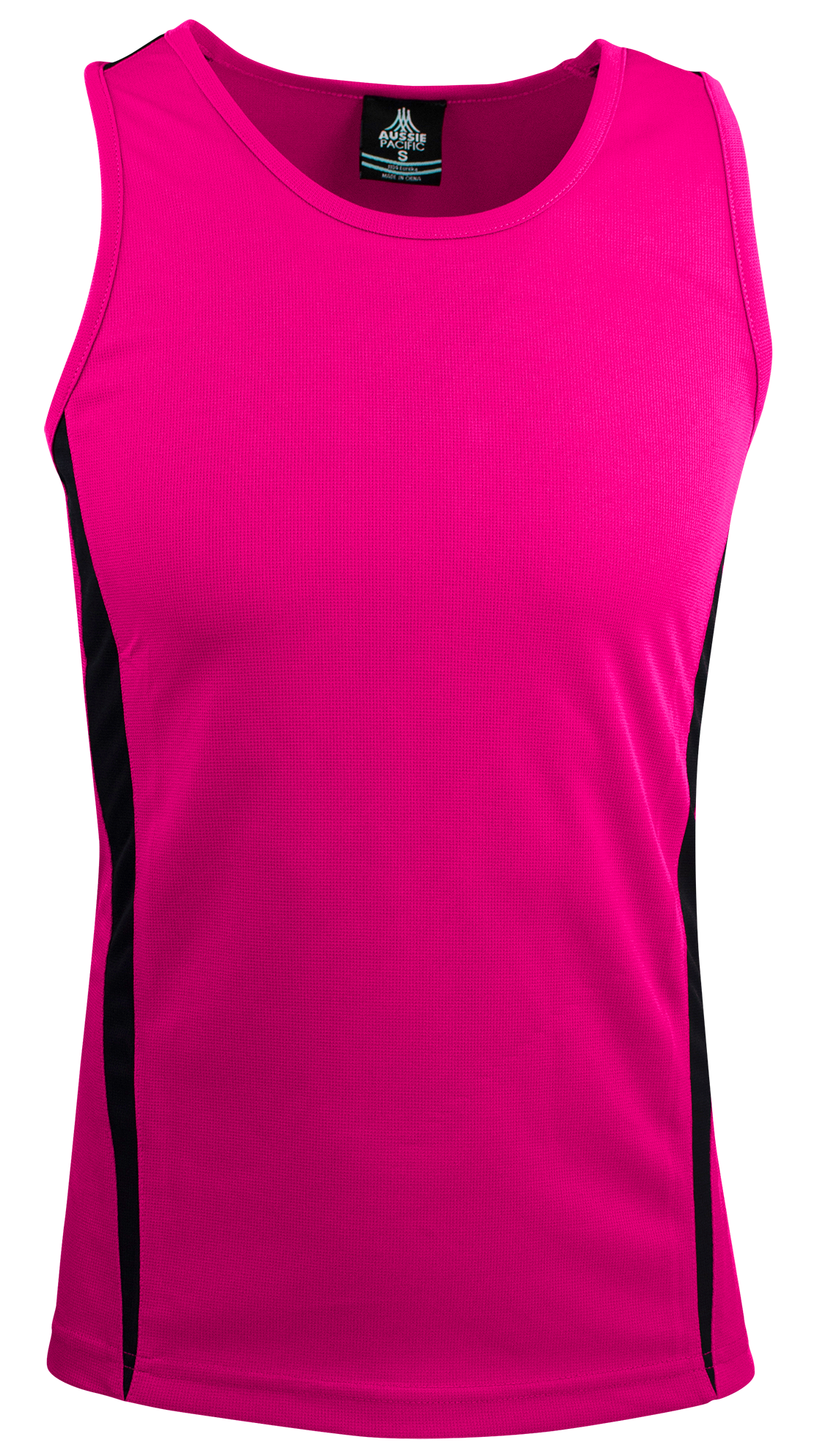 EUREKA MENS SINGLETS - PINK/BLACK