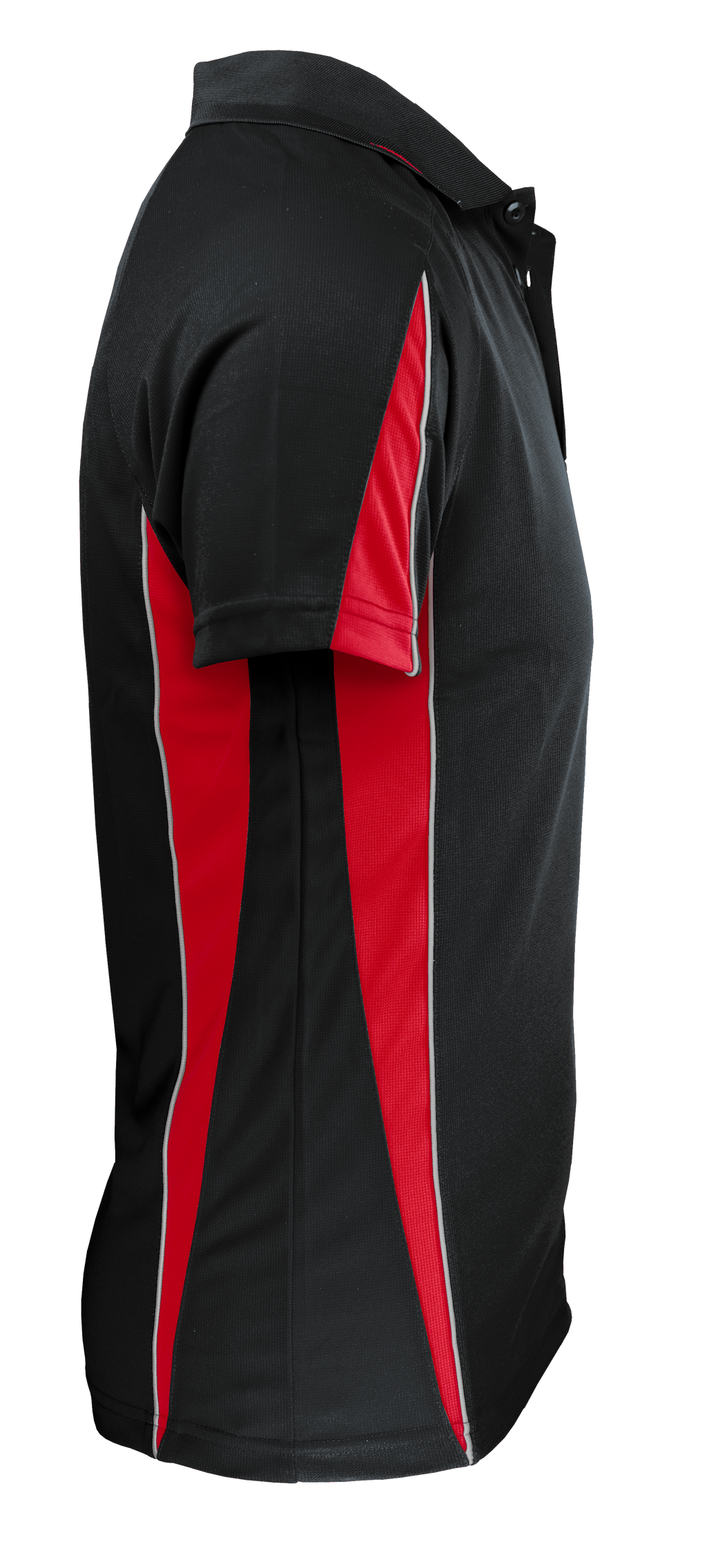 EUREKA MENS POLOS - BLACK/RED