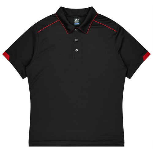 CURRUMBIN KIDS POLOS - BLACK/RED