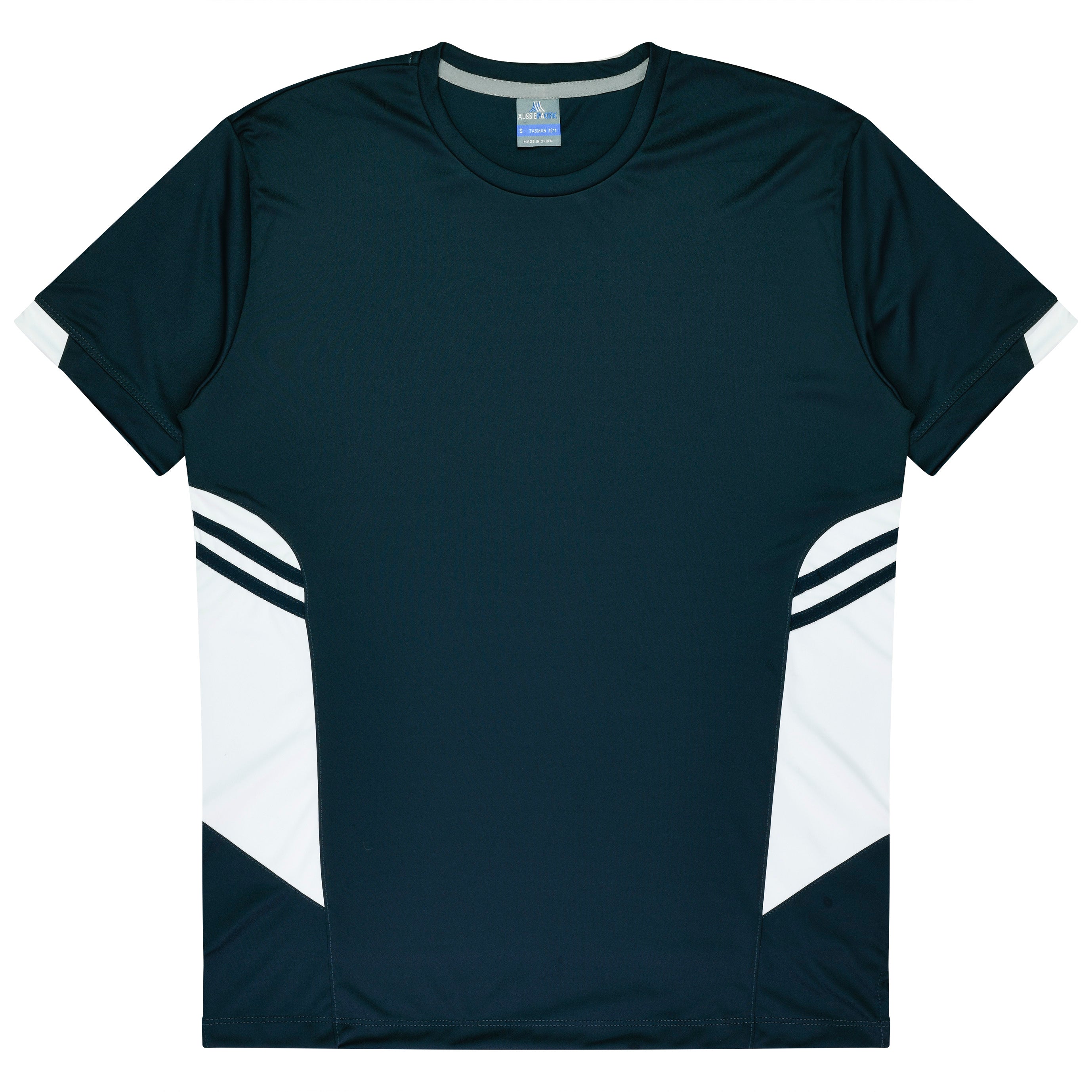 TASMAN MENS TEES - NAVY/WHITE