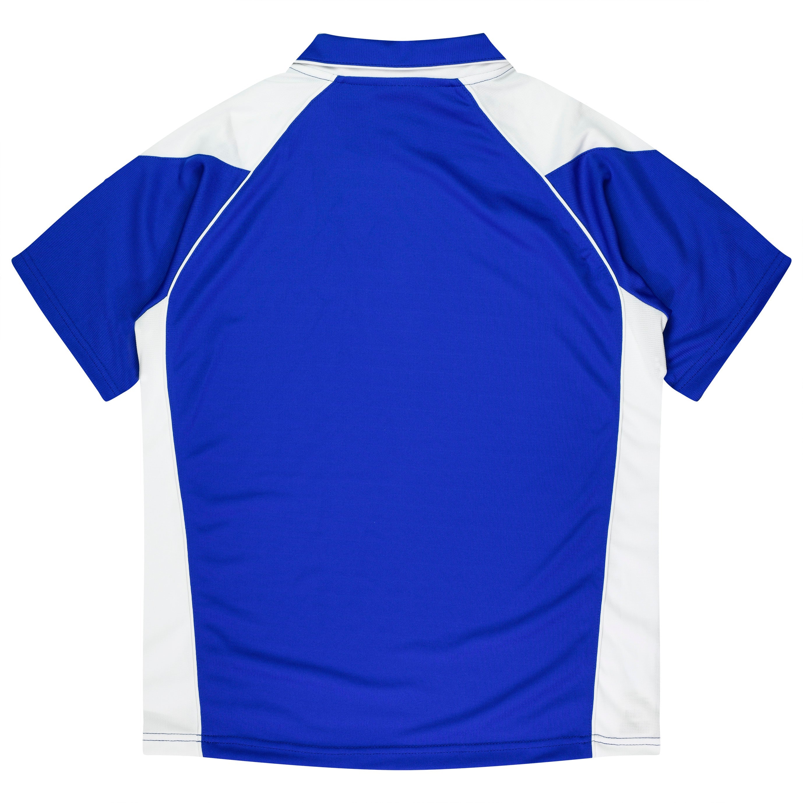 PREMIER KIDS POLOS - ROYAL/WHITE