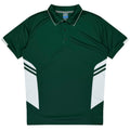 TASMAN KIDS POLOS - BOTTLE/WHITE