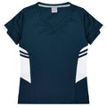 TASMAN LADY TEES - NAVY/WHITE