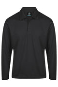 BOTANY MENS POLOS - BLACK
