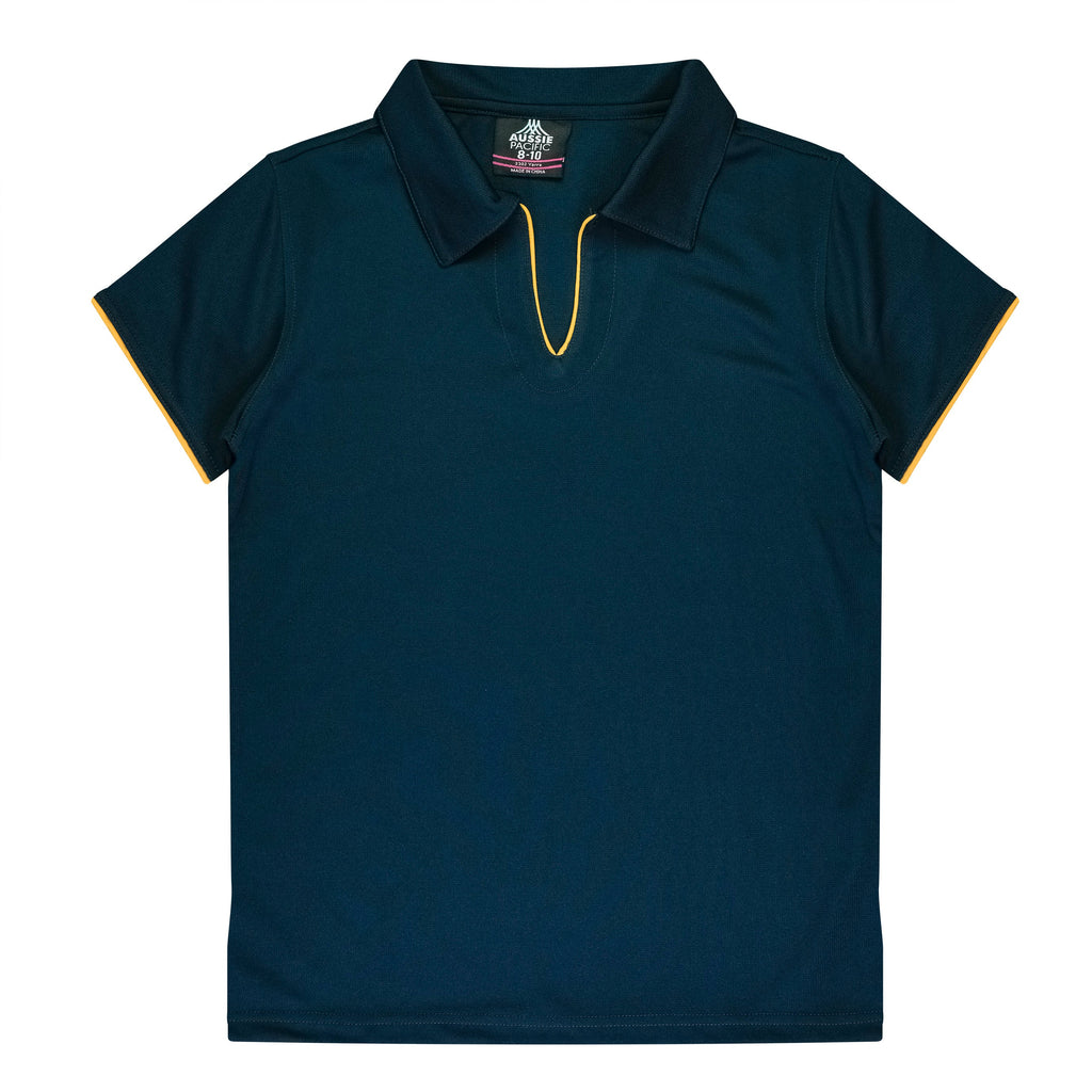 YARRA LADY POLOS - NAVY/GOLD
