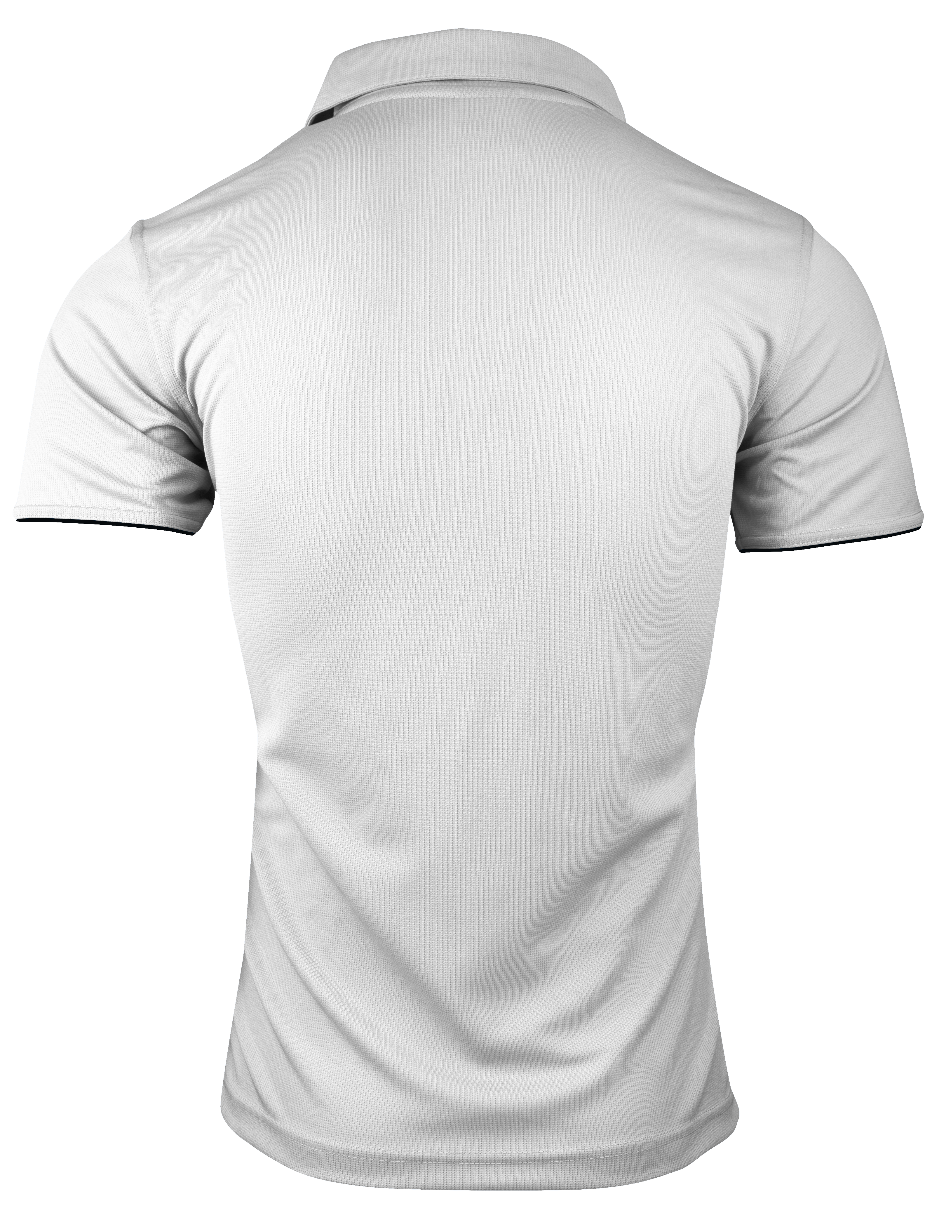 YARRA MENS POLOS - WHITE/NAVY