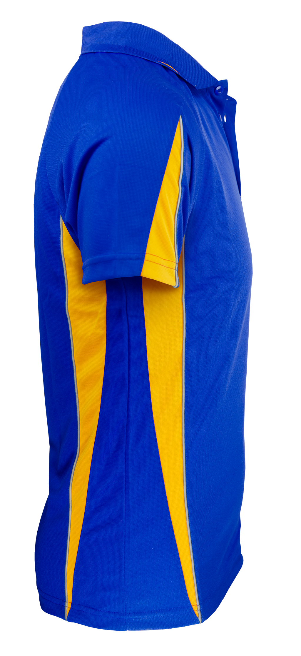 EUREKA MENS POLOS - ROYAL/GOLD