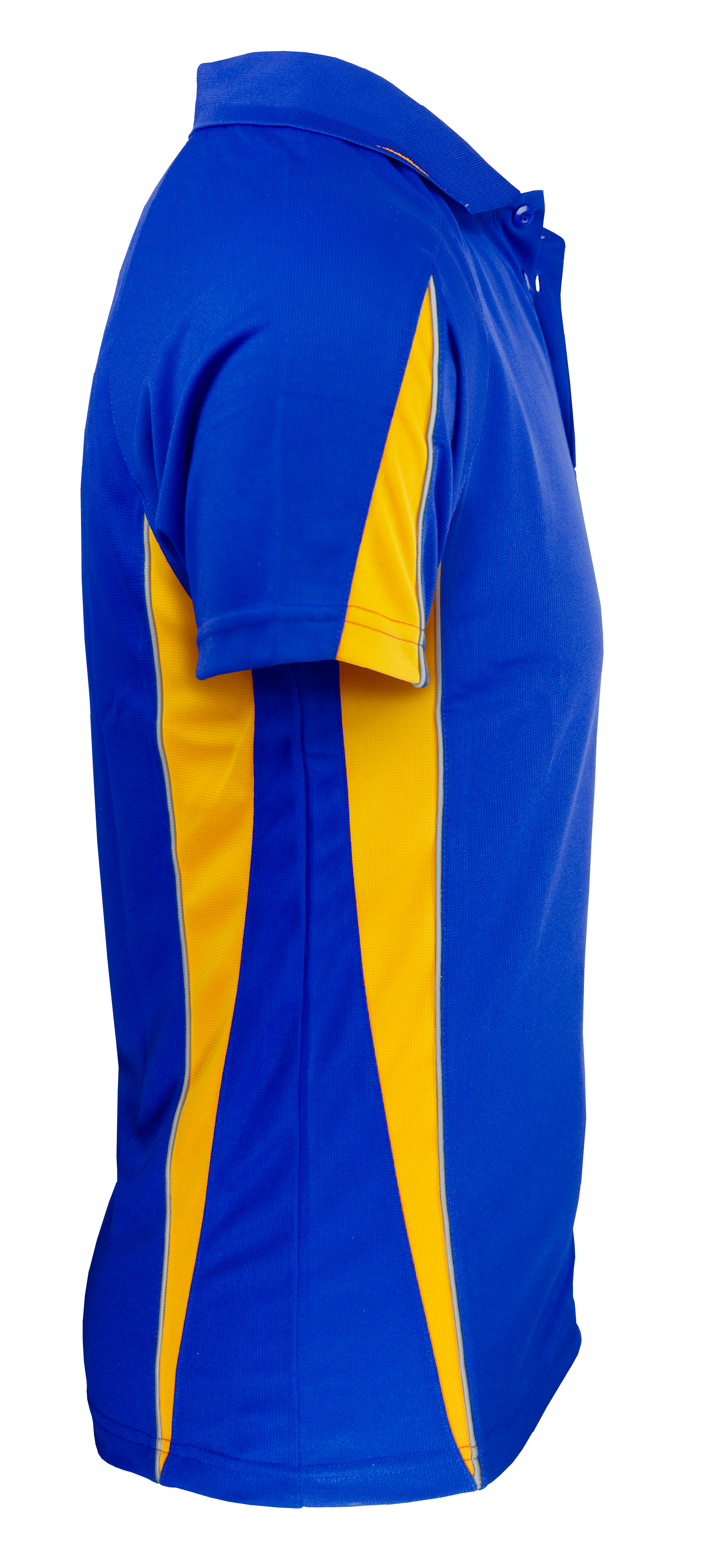 EUREKA MENS POLOS - ROYAL/GOLD