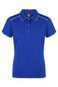 CURRUMBIN LADY POLOS - ROYAL/WHITE