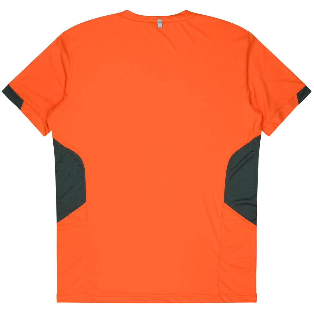 TASMAN MENS TEES - NEON ORANGE/SLATE