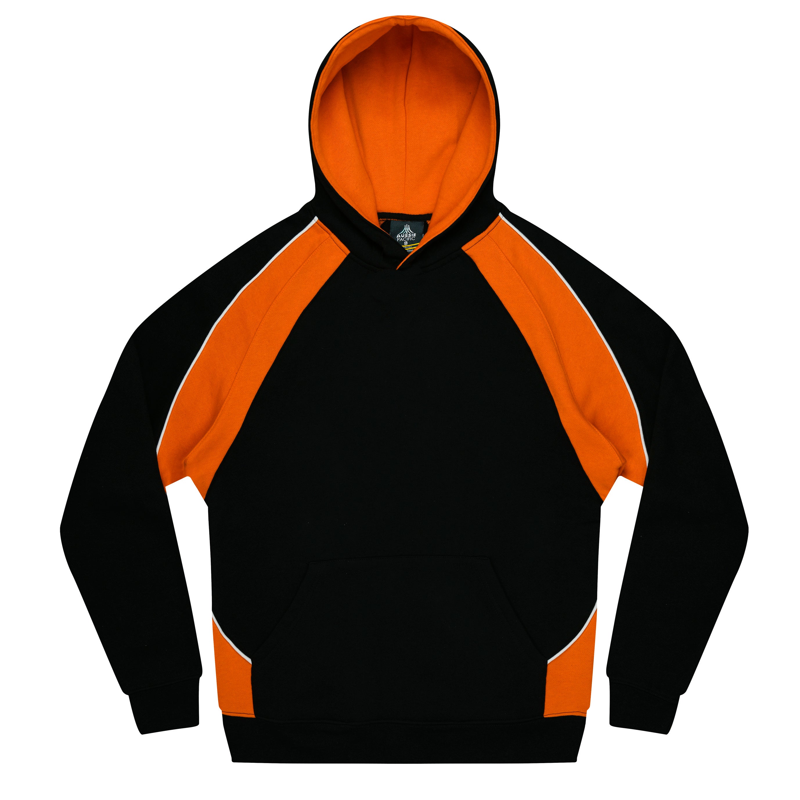 HUXLEY KIDS HOODIES - BLK/ELEC. ORG/WHT