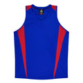 EUREKA LADY SINGLETS - ROYAL/RED