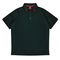 FLINDERS MENS POLOS - BLACK/RED