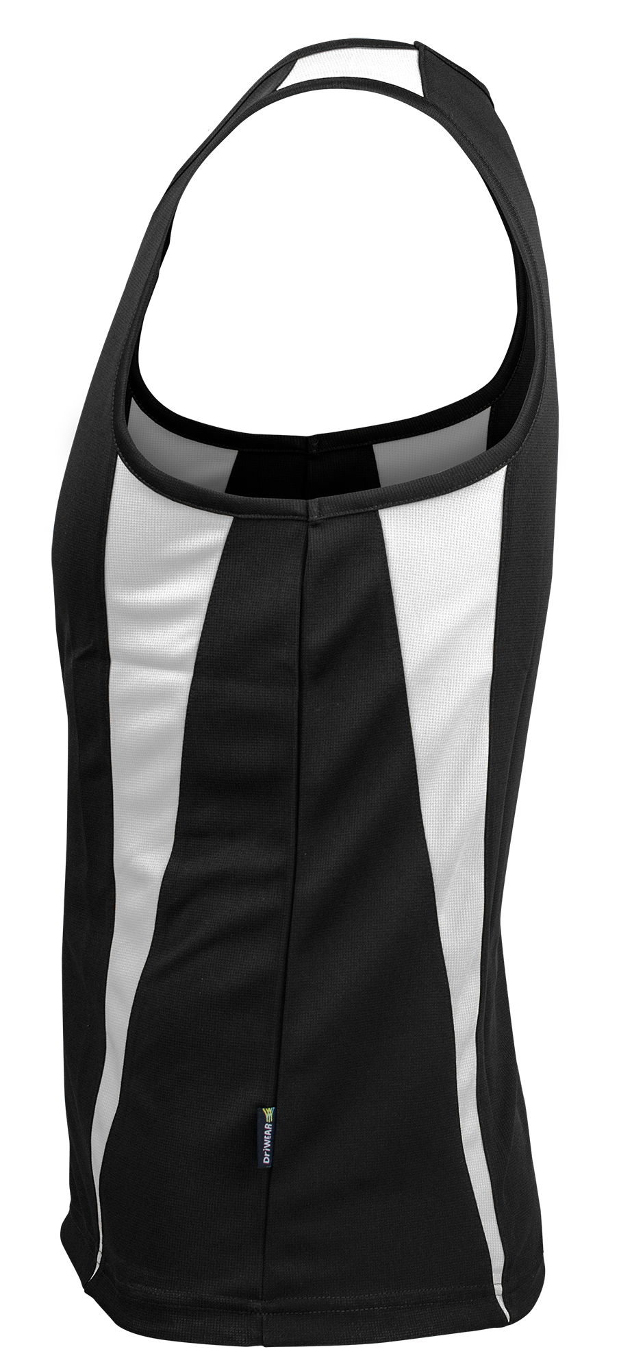 EUREKA MENS SINGLETS - BLACK/WHITE