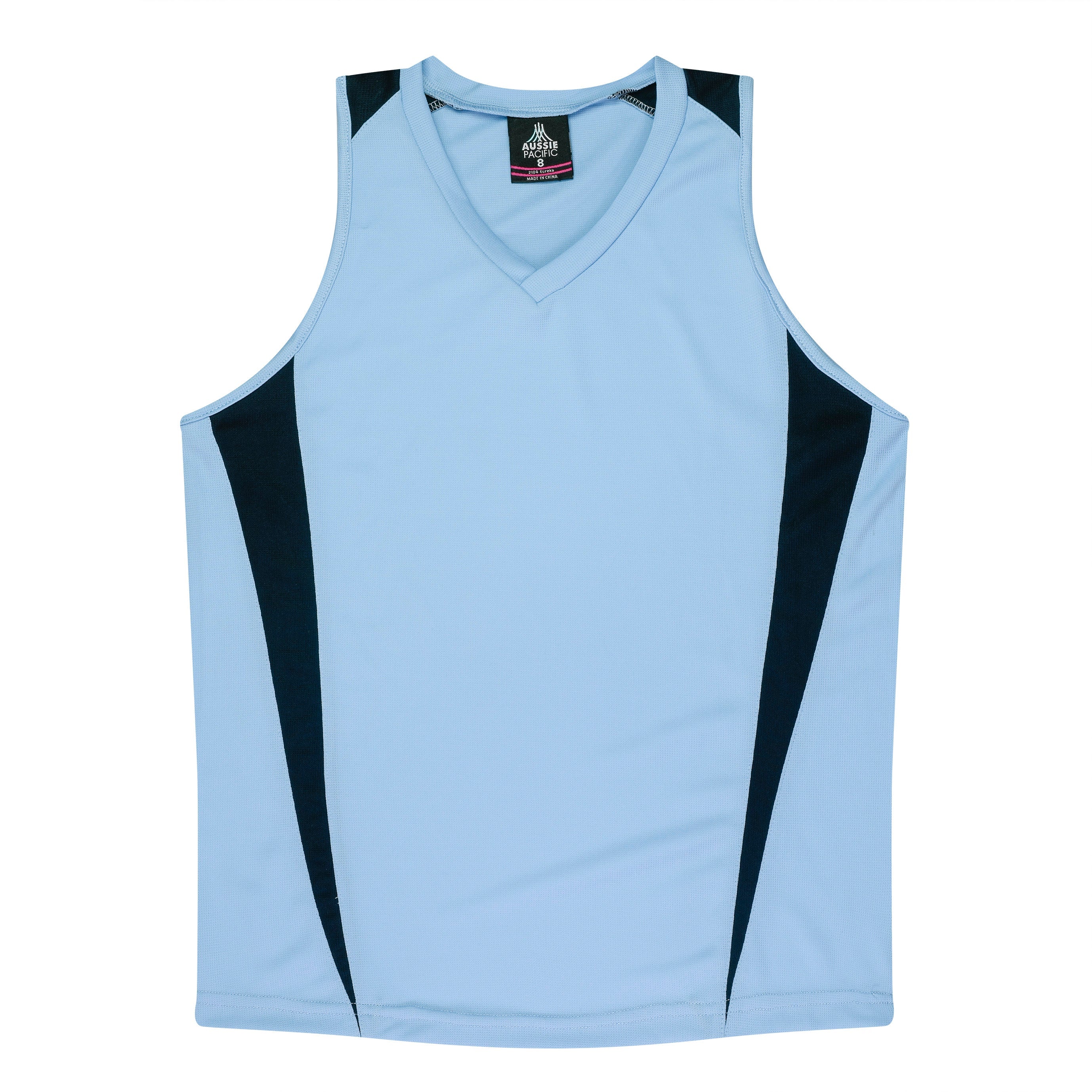 EUREKA LADY SINGLETS - SKY/NAVY