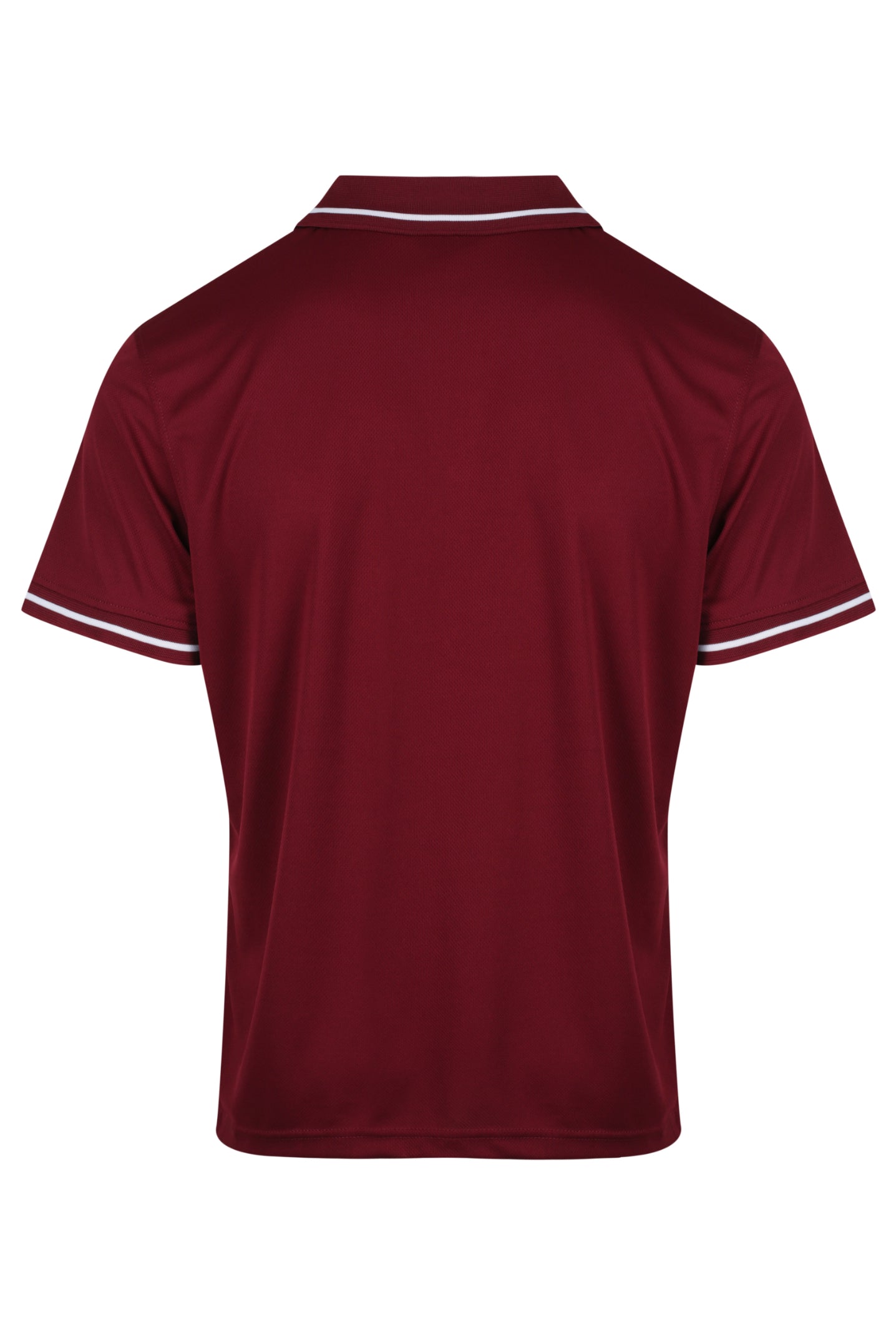 COTTESLOE MENS POLOS - MAROON/WHITE