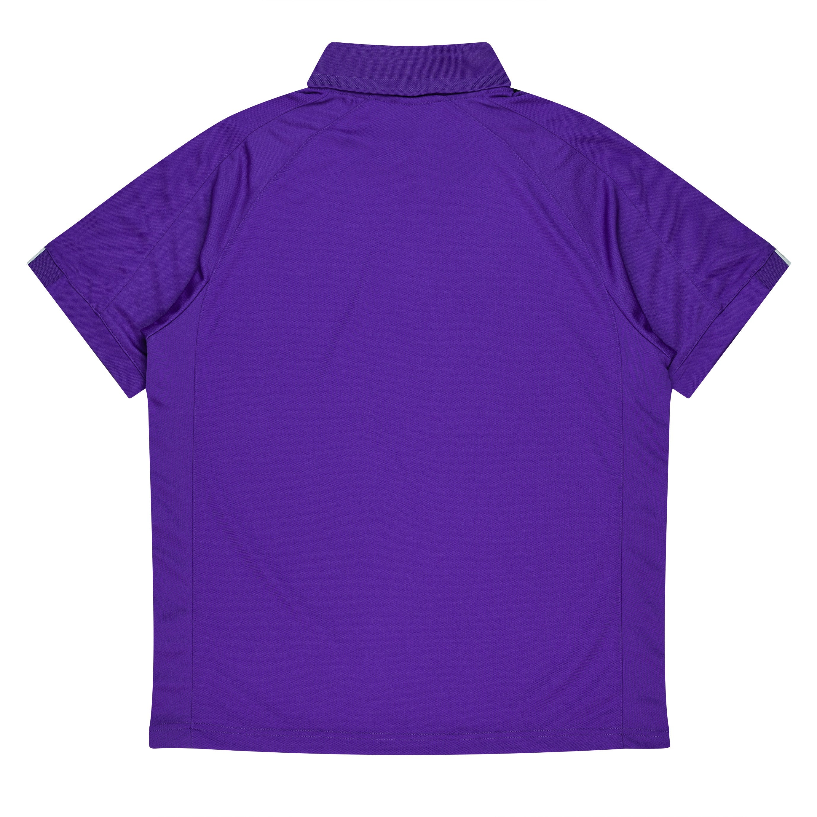 FLINDERS MENS POLOS - PURPLE/WHITE