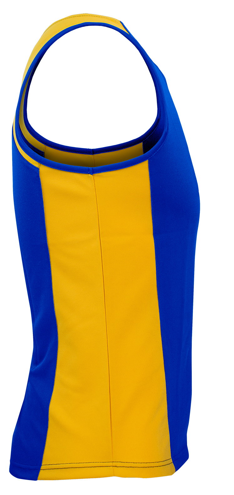 PREMIER MENS SINGLETS - ROYAL/GOLD
