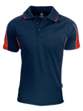 EUREKA MENS POLOS - NAVY/RED