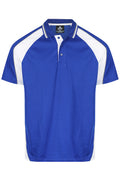 PANORAMA MENS POLOS - ROYAL/WHITE/ASHE