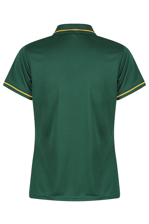 COTTESLOE LADY POLOS - BOTTLE/GOLD