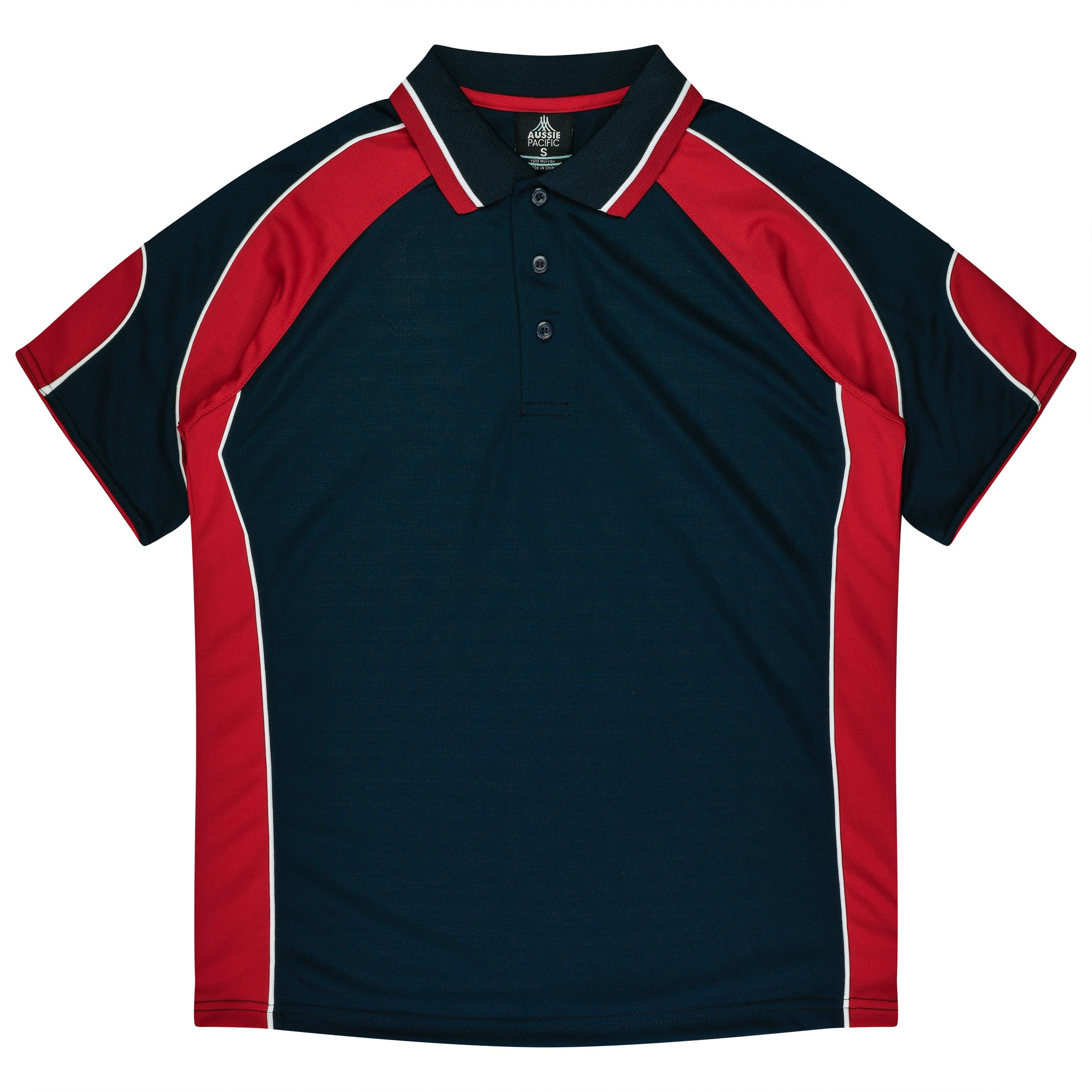 MURRAY KIDS POLOS - NAVY/RED