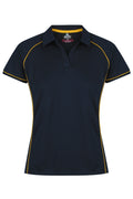 ENDEAVOUR LADY POLOS - NAVY/GOLD