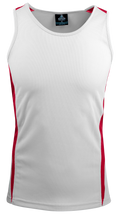 EUREKA MENS SINGLETS - WHITE/RED
