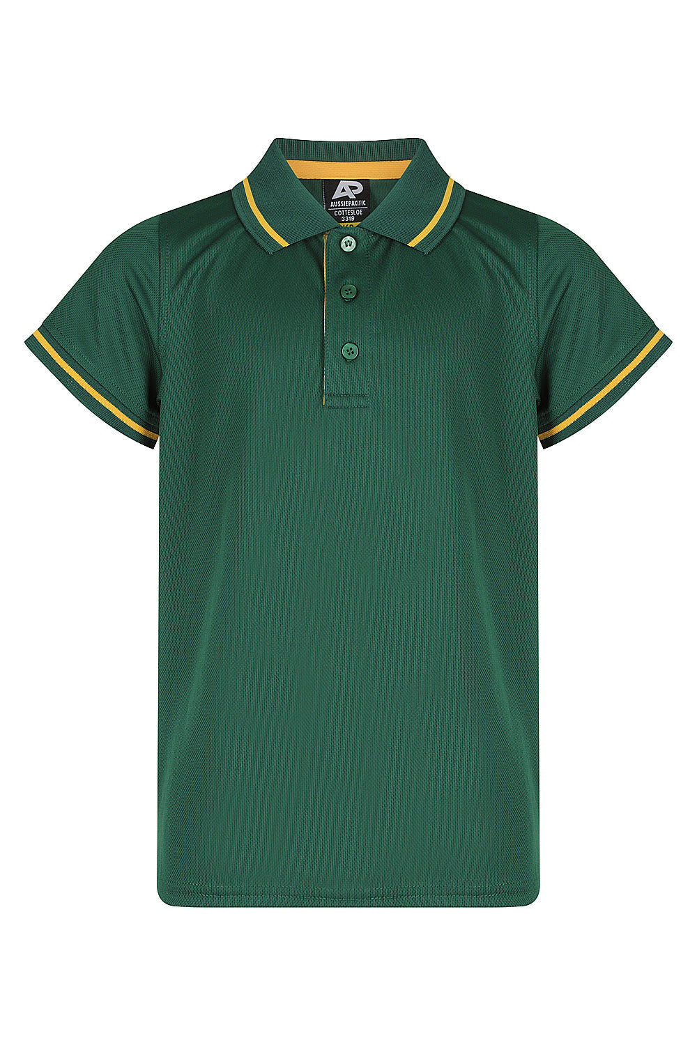 COTTESLOE KIDS POLOS - BOTTLE/GOLD