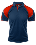 MURRAY MENS POLOS - NAVY/RED