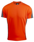 EUREKA MENS TEES - ORANGE/CHARCOAL