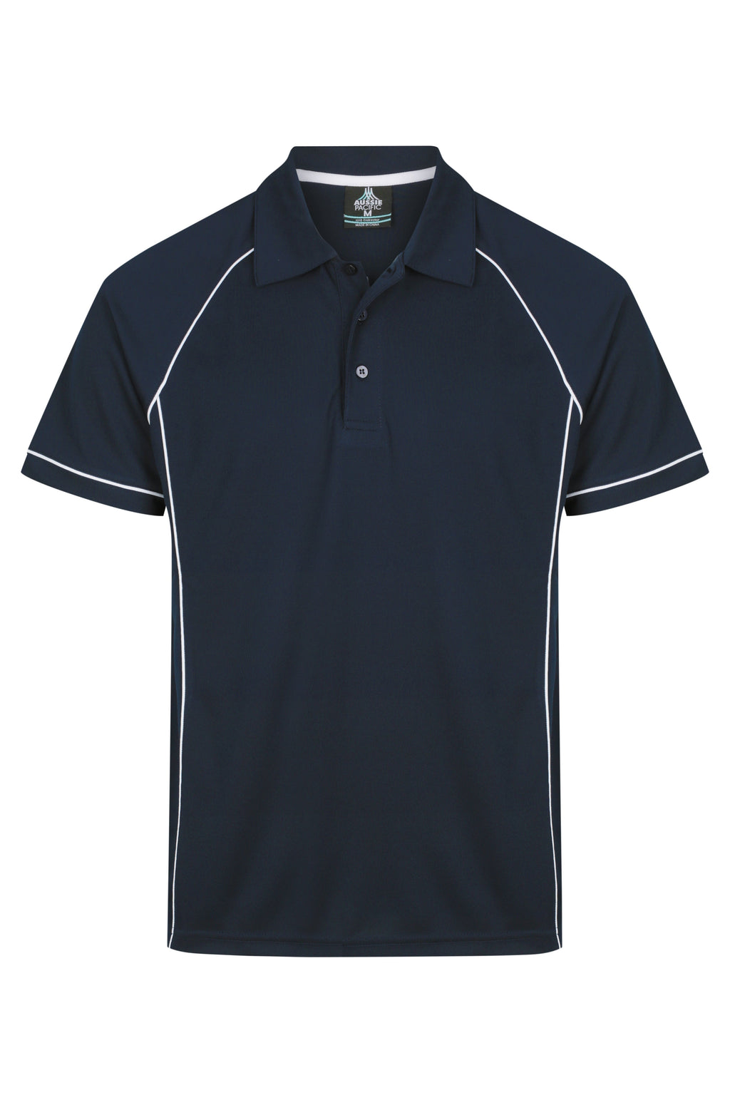 ENDEAVOUR MENS POLOS - NAVY/WHITE