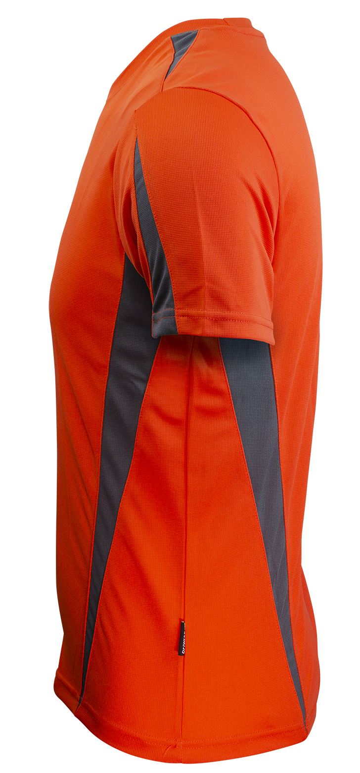 EUREKA MENS TEES - ORANGE/CHARCOAL