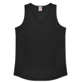 TASMAN LADY SINGLETS - BLACK