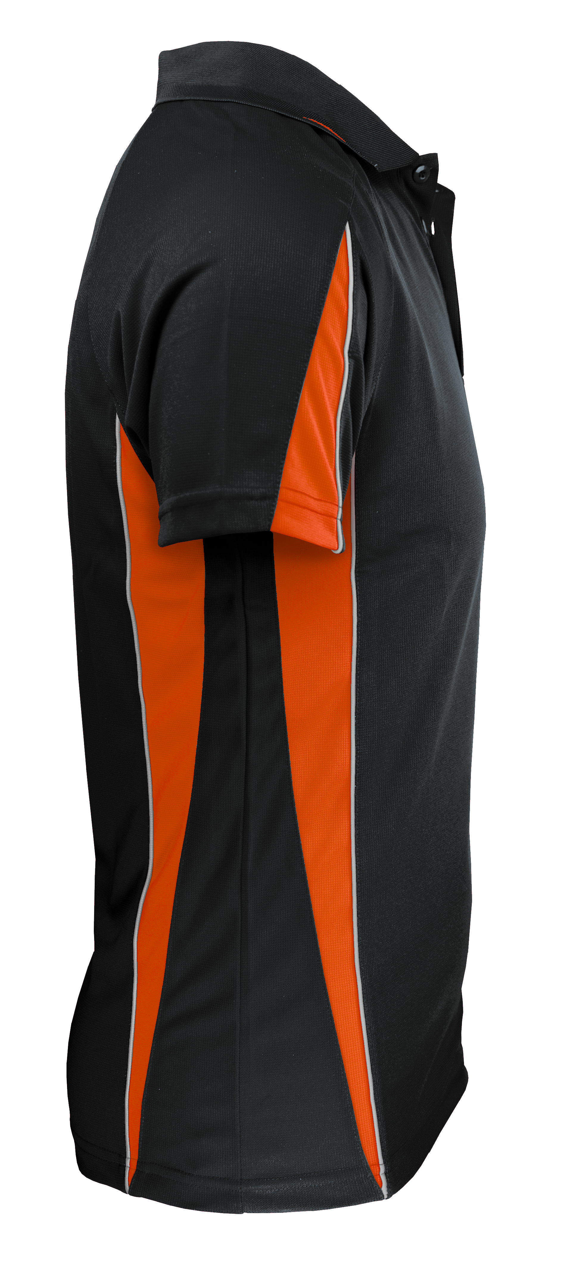 EUREKA MENS POLOS - BLACK/ORANGE