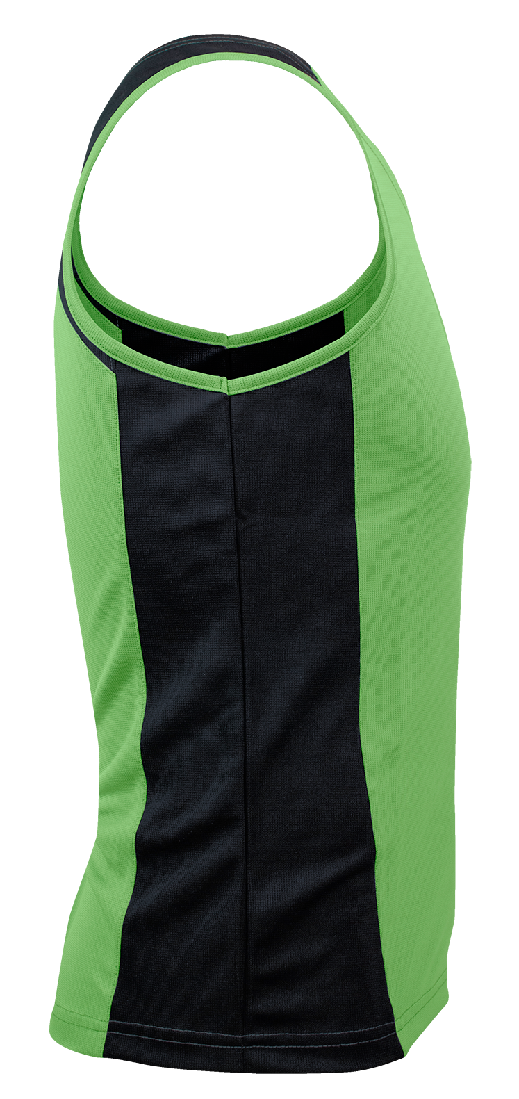 PREMIER MENS SINGLETS - APPLE/BLACK
