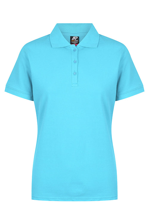 CLAREMONT LADY POLOS - CYAN