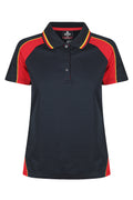 PANORAMA LADY POLOS - NAVY/RED/GOLD