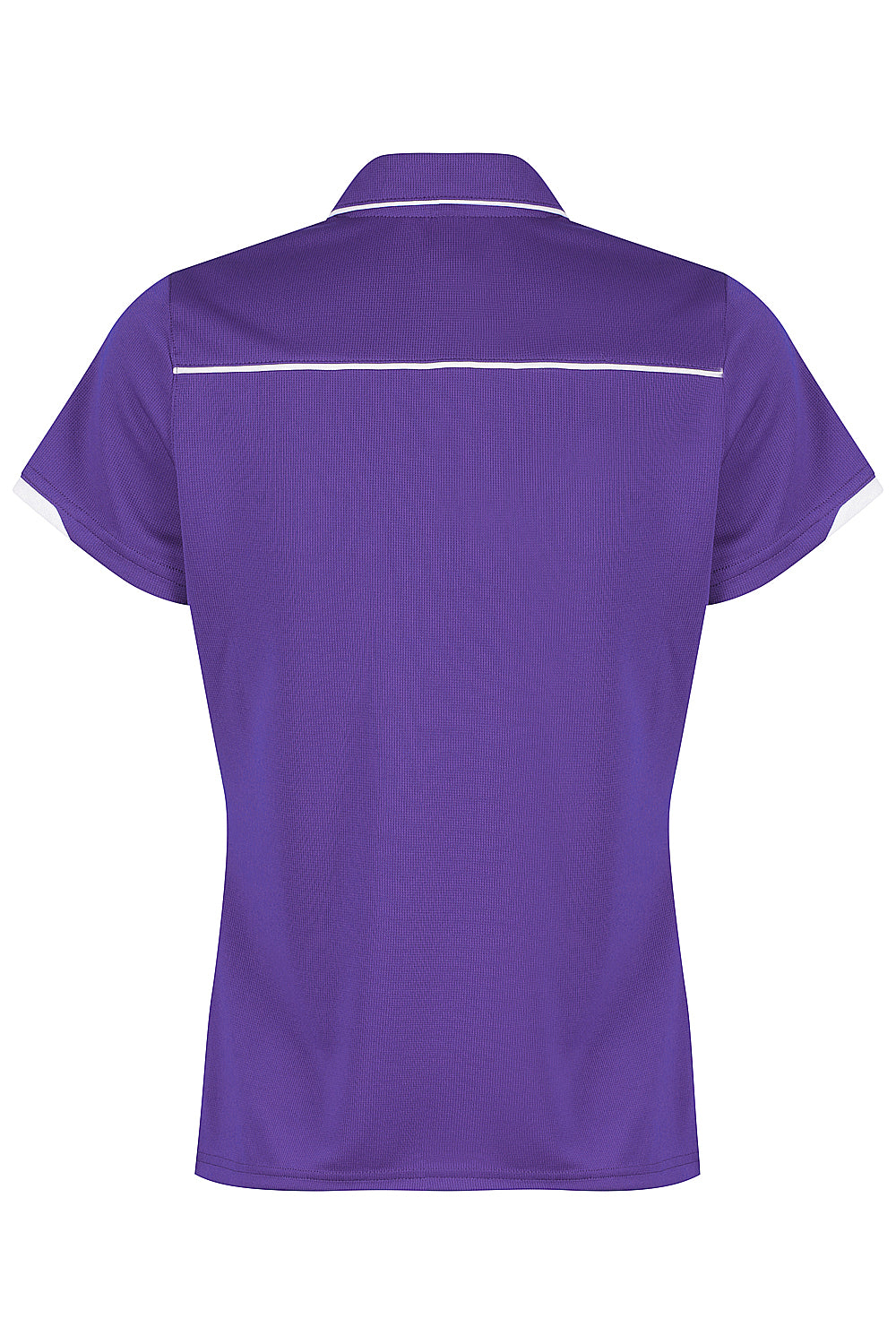 CURRUMBIN LADY POLOS - PURPLE/WHITE