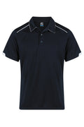 CURRUMBIN MENS POLOS - NAVY/WHITE