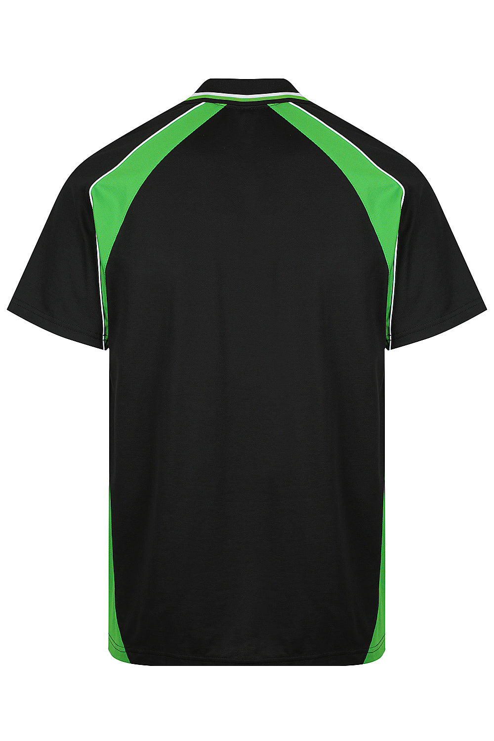 PANORAMA MENS POLOS - BLK/KAWA GRN/WHT