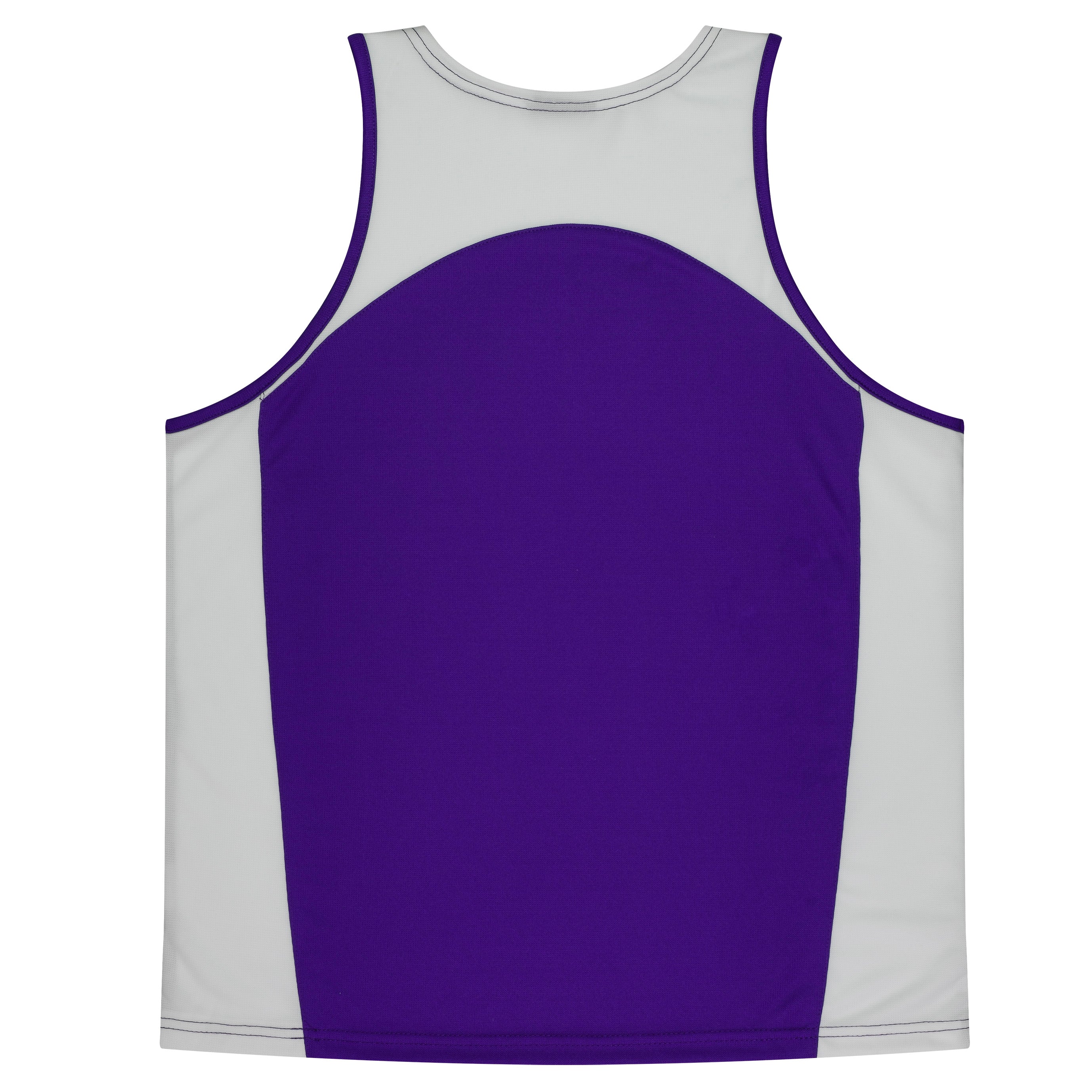 PREMIER KIDS SINGLETS - PURPLE/WHITE