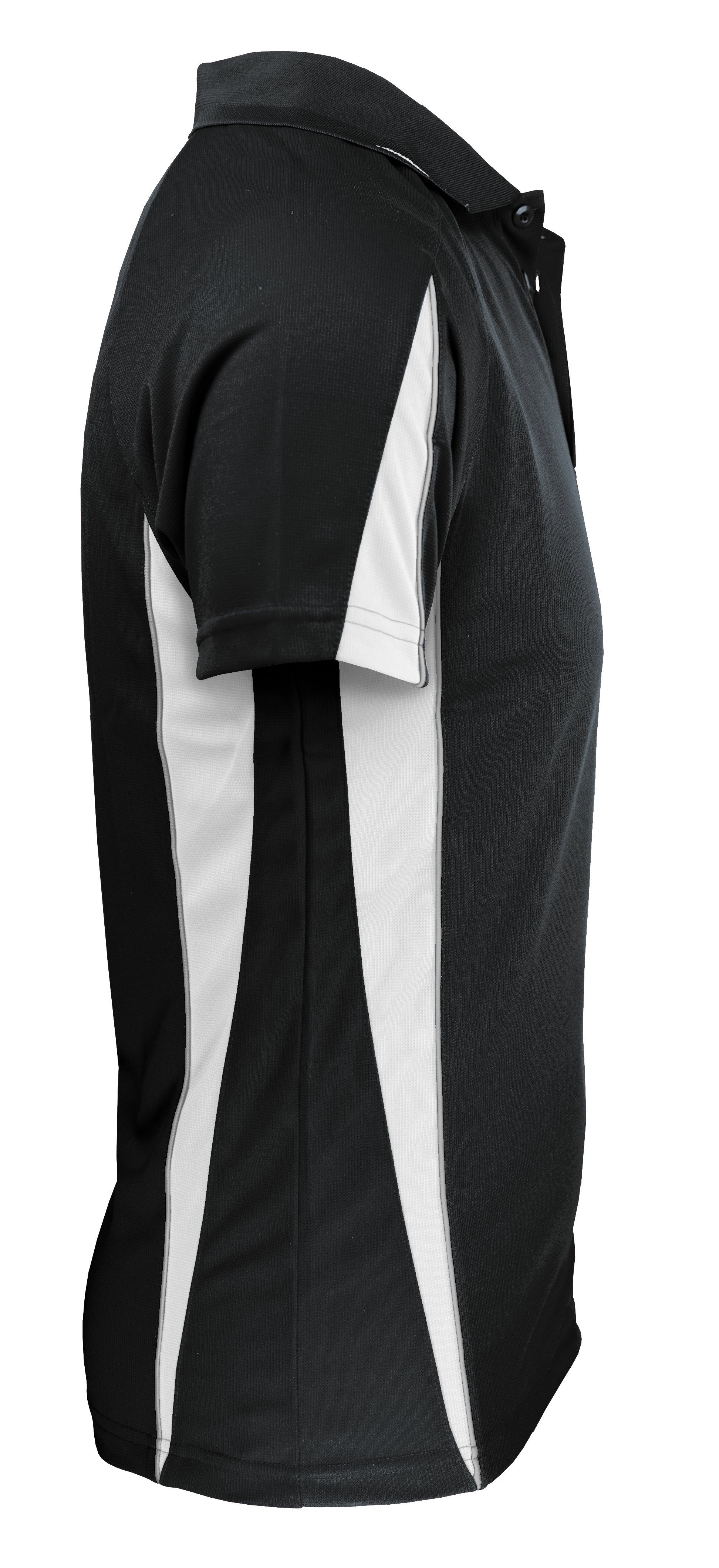 EUREKA MENS POLOS - BLACK/WHITE
