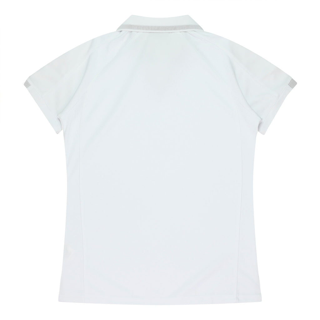 FLINDERS LADY POLOS - WHITE/BLACK