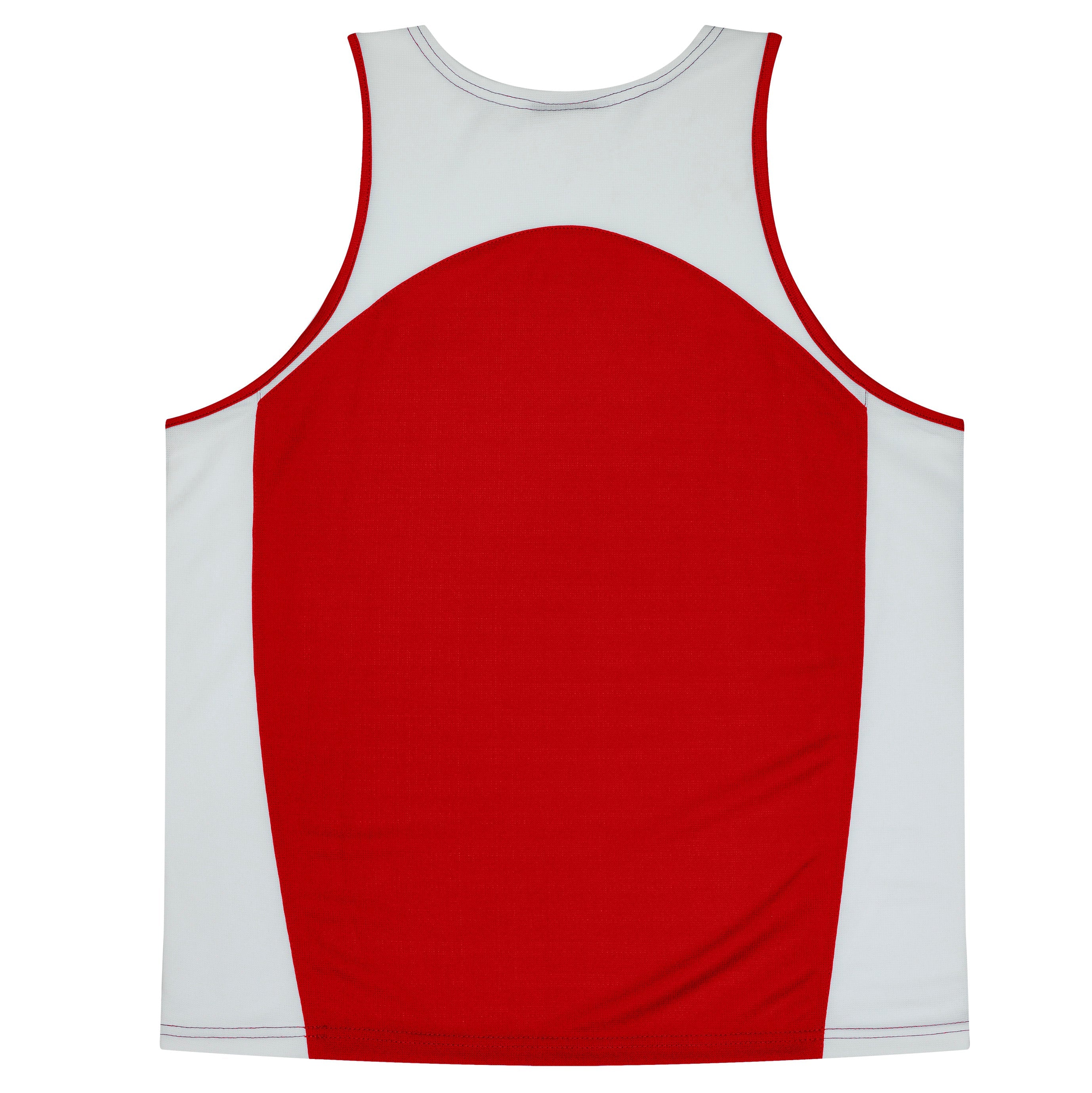 PREMIER KIDS SINGLETS - RED/WHITE